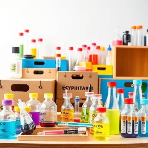 A collection of science experiment kits for kids