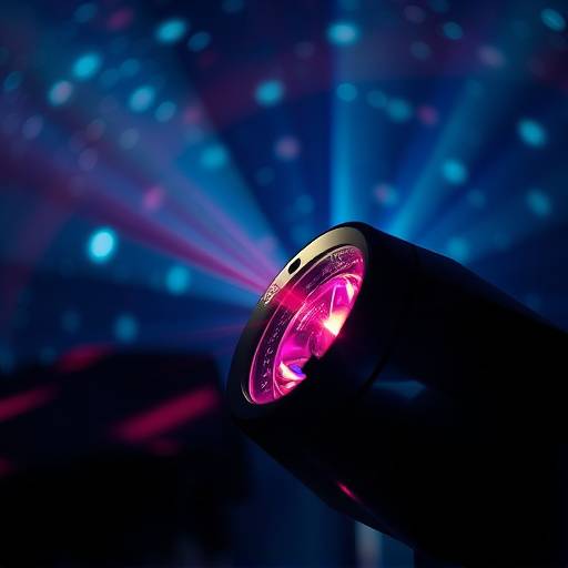 Close-up of the Starlight Projector showing the different color settings