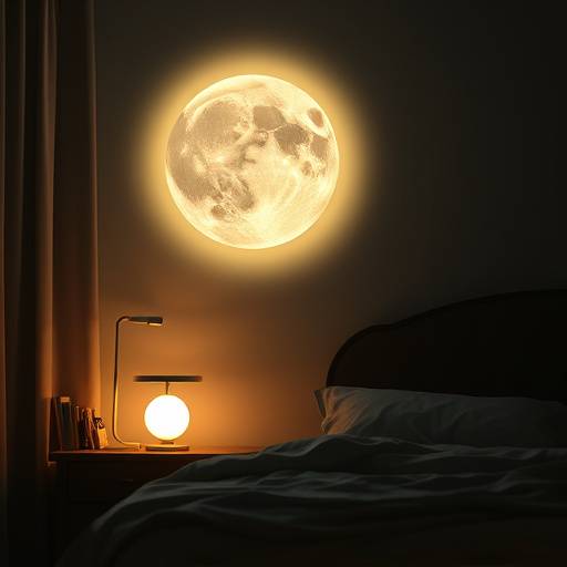 Moon Lamp with soft glow