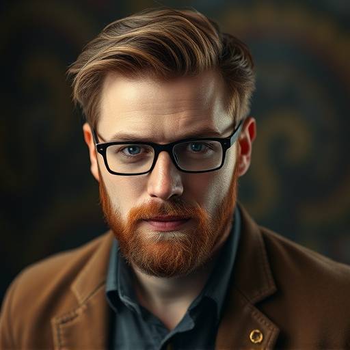 Portrait of Jasper Thistlebrook, CEO of Whimsical Wonders Toy Emporium